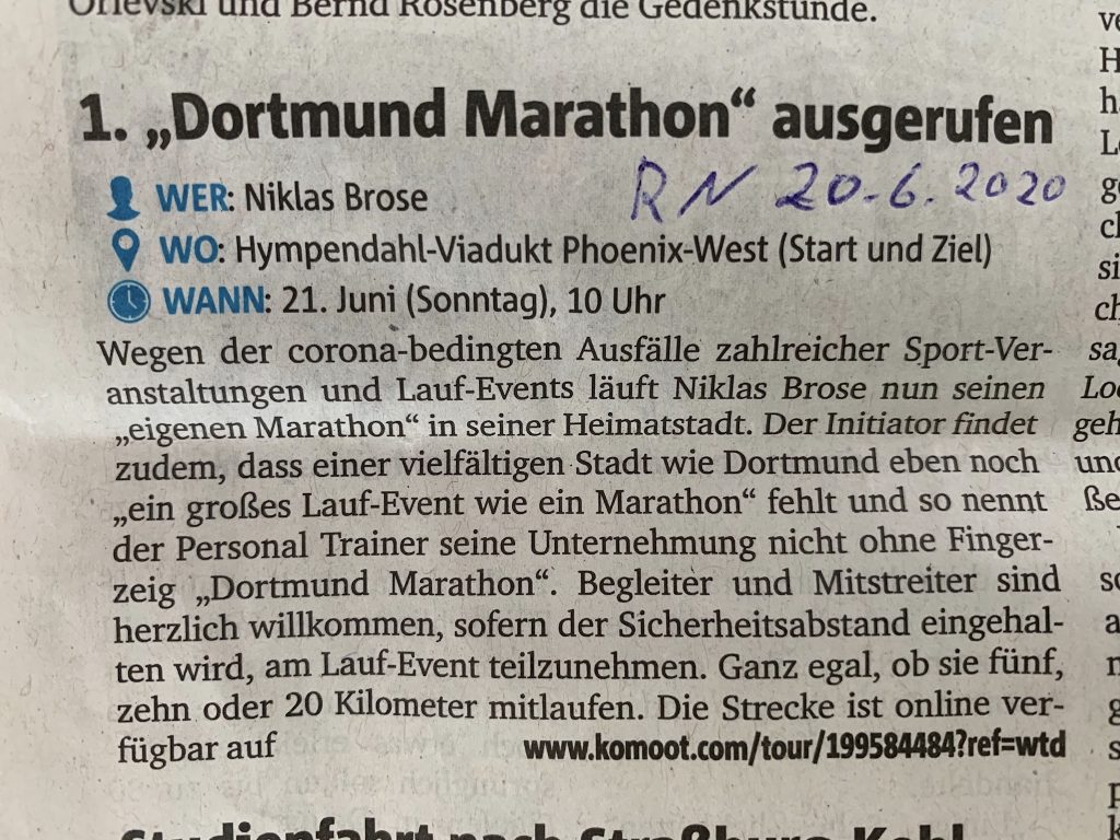 Dortmund Marathon 2020 Ruhr Nachrichten