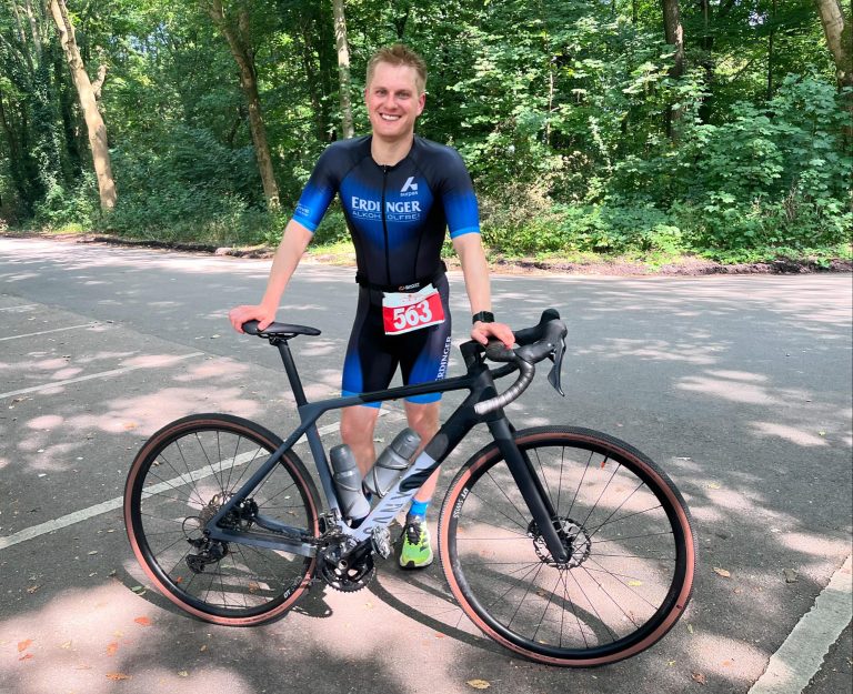 Niklas Brose nach dem 21. Sparkassen-Triathlon Dortmund 2024