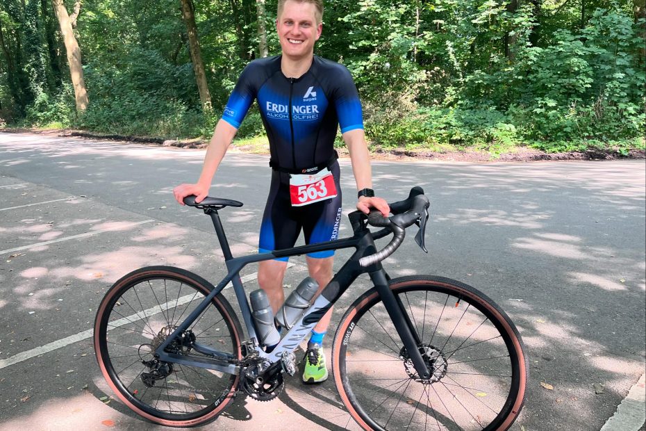 Niklas Brose nach dem 21. Sparkassen-Triathlon Dortmund 2024
